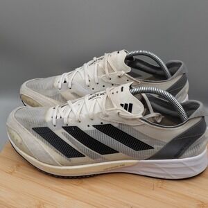 Adizero Shoes Mens 10.5 White‎ Black Adios 7 Lightstrike Pro Athletic Flaws